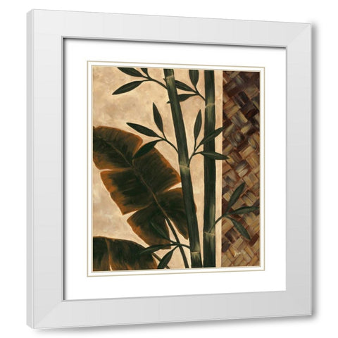 Temperate Flora White Modern Wood Framed Art Print with Double Matting by St. Amant, Yvette