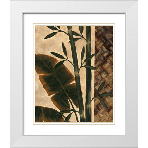 Temperate Flora White Modern Wood Framed Art Print with Double Matting by St. Amant, Yvette