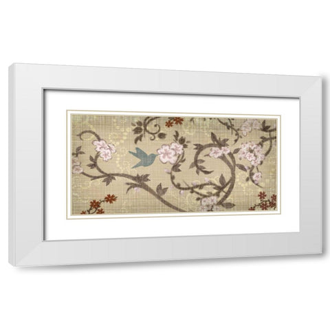 Songbird II White Modern Wood Framed Art Print with Double Matting by Venter, Tandi