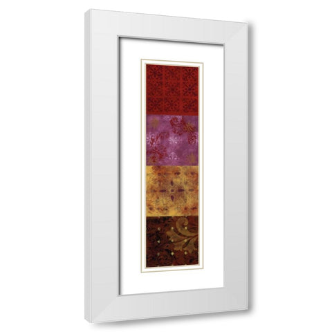 Tamarind Splash II White Modern Wood Framed Art Print with Double Matting by Vindedzis, Rita