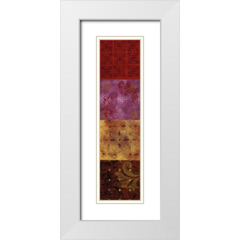 Tamarind Splash II White Modern Wood Framed Art Print with Double Matting by Vindedzis, Rita