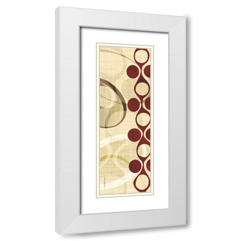 Avant-Garde I White Modern Wood Framed Art Print with Double Matting by Ahava