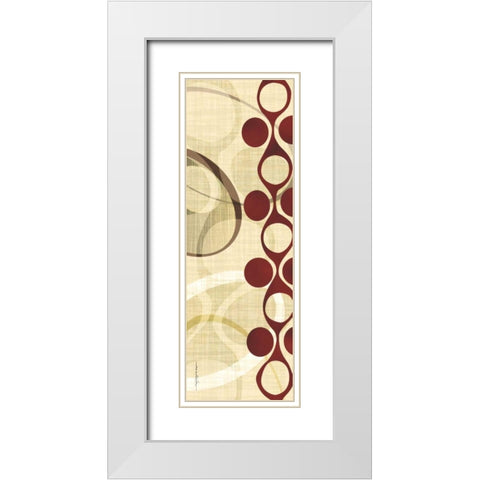 Avant-Garde I White Modern Wood Framed Art Print with Double Matting by Ahava
