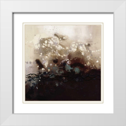 Constellations I White Modern Wood Framed Art Print with Double Matting by Maitland, Laurie