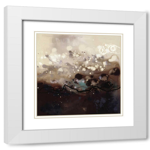 Constellations II White Modern Wood Framed Art Print with Double Matting by Maitland, Laurie