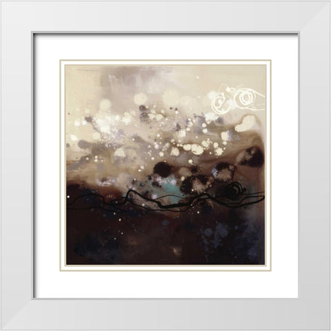 Constellations II White Modern Wood Framed Art Print with Double Matting by Maitland, Laurie
