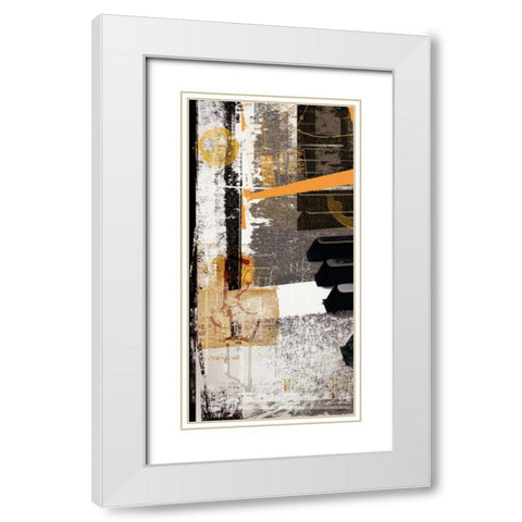 Notes White Modern Wood Framed Art Print with Double Matting by NOAH