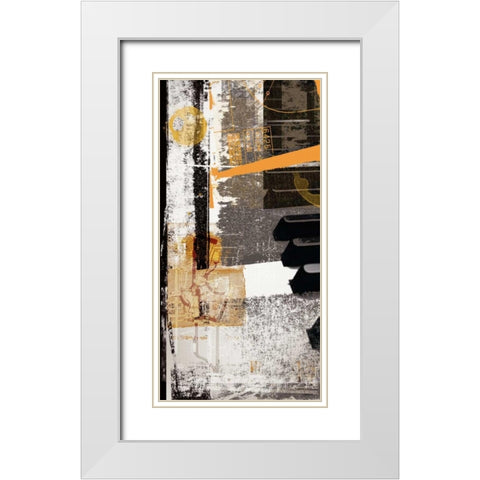 Notes White Modern Wood Framed Art Print with Double Matting by NOAH