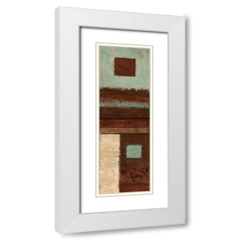 Connections on Impulse II White Modern Wood Framed Art Print with Double Matting by Salemink-Roos, Ursula