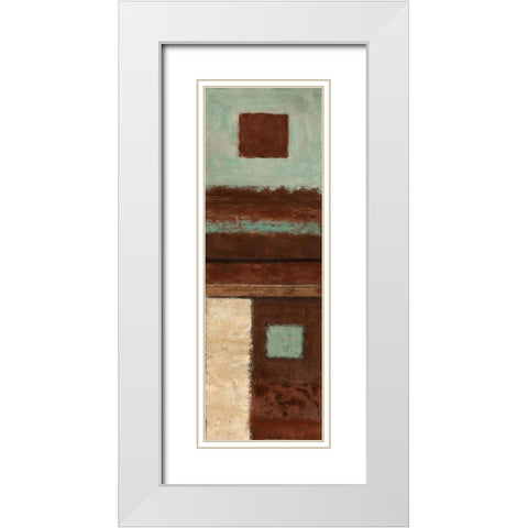 Connections on Impulse II White Modern Wood Framed Art Print with Double Matting by Salemink-Roos, Ursula