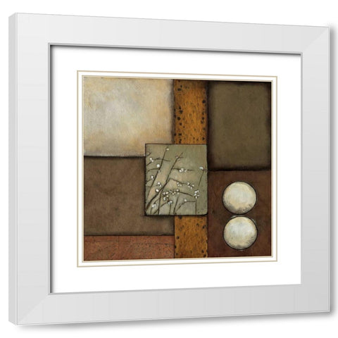 Pussy Willows I White Modern Wood Framed Art Print with Double Matting by St.Germain, Patrick