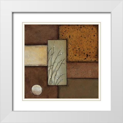 Pussy Willows II White Modern Wood Framed Art Print with Double Matting by St.Germain, Patrick