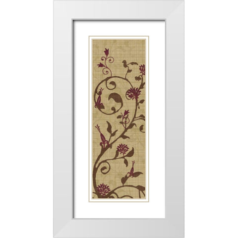 Curly Grass I White Modern Wood Framed Art Print with Double Matting by Venter, Tandi