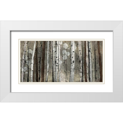 Silver Lining White Modern Wood Framed Art Print with Double Matting by Venter, Tandi