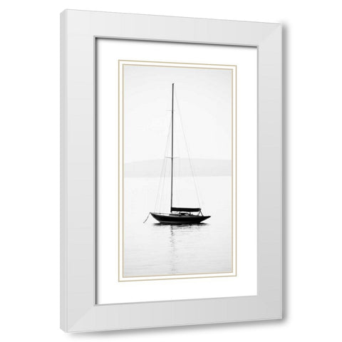 Still Waters I White Modern Wood Framed Art Print with Double Matting by Maihara/Watt, Jeff/Boyce