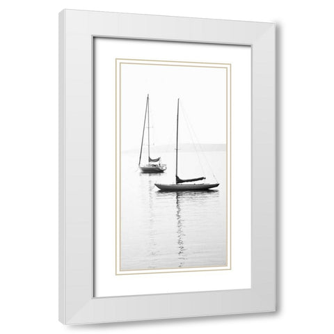 Still Waters II White Modern Wood Framed Art Print with Double Matting by Maihara/Watt, Jeff/Boyce