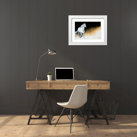 Light and Dark White Modern Wood Framed Art Print with Double Matting by Katic, Milenko