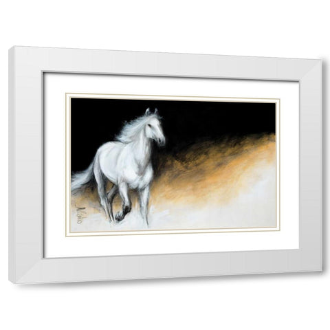 Light and Dark White Modern Wood Framed Art Print with Double Matting by Katic, Milenko