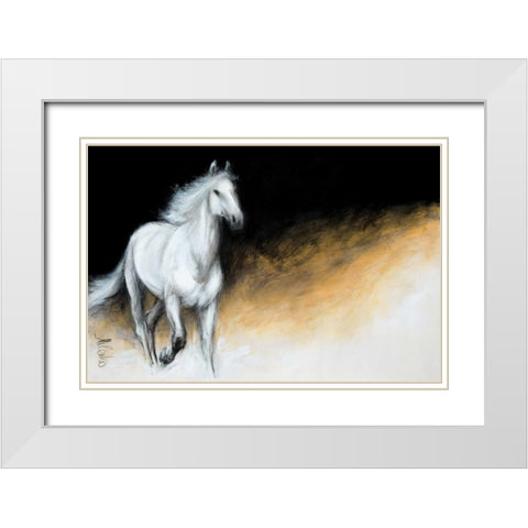 Light and Dark White Modern Wood Framed Art Print with Double Matting by Katic, Milenko