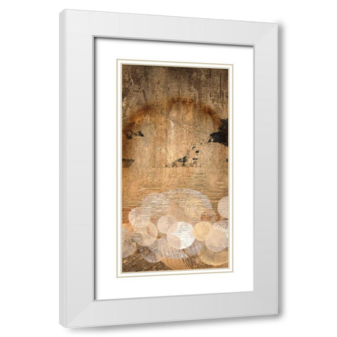 Pearl Essence III White Modern Wood Framed Art Print with Double Matting by Li-Leger, Noah