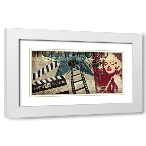 Forever Glam White Modern Wood Framed Art Print with Double Matting by Venter, Tandi