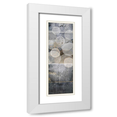 Tahitian Pearls II White Modern Wood Framed Art Print with Double Matting by Li-Leger, Noah