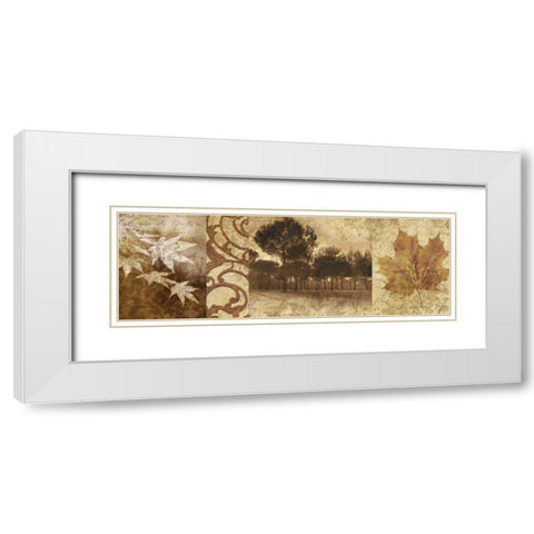 Equinox I White Modern Wood Framed Art Print with Double Matting by Mallett, Keith