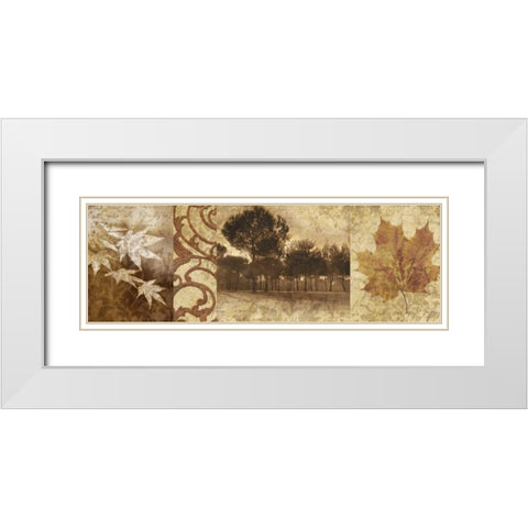 Equinox I White Modern Wood Framed Art Print with Double Matting by Mallett, Keith