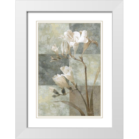 Memento II White Modern Wood Framed Art Print with Double Matting by Mallett, Keith
