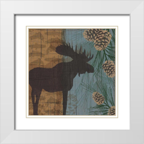 Yellowstone Park II White Modern Wood Framed Art Print with Double Matting by Venter, Tandi