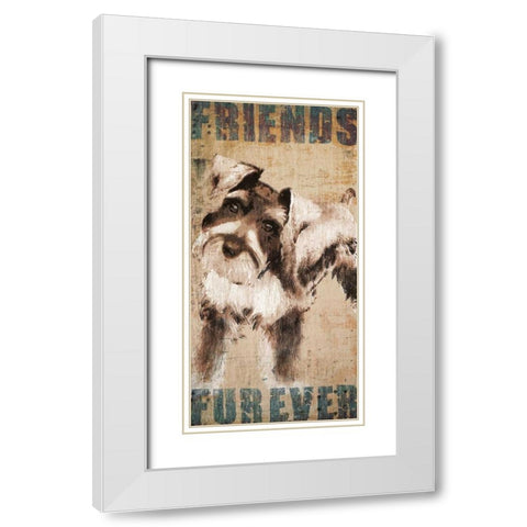 Tyson White Modern Wood Framed Art Print with Double Matting by Venter, Tandi