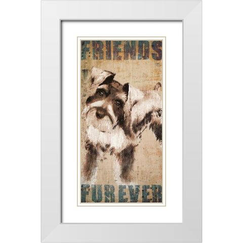 Tyson White Modern Wood Framed Art Print with Double Matting by Venter, Tandi