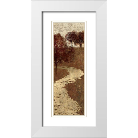Shades of Autumn II White Modern Wood Framed Art Print with Double Matting by Mallett, Keith