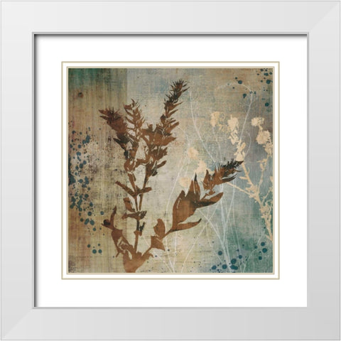 Organic Elements II White Modern Wood Framed Art Print with Double Matting by Venter, Tandi