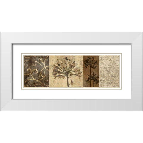 Memoir I White Modern Wood Framed Art Print with Double Matting by Mallett, Keith