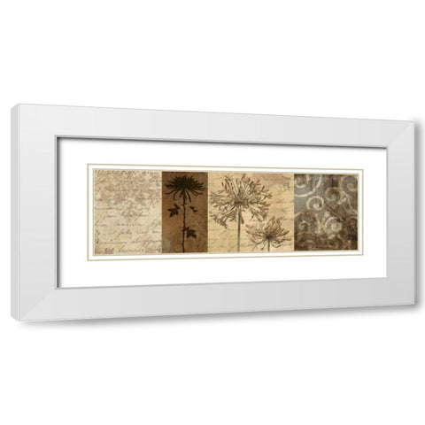 Memoir II White Modern Wood Framed Art Print with Double Matting by Mallett, Keith