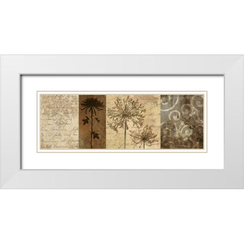 Memoir II White Modern Wood Framed Art Print with Double Matting by Mallett, Keith
