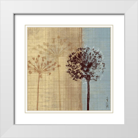 Silhouette in the Breeze White Modern Wood Framed Art Print with Double Matting by Venter, Tandi