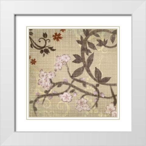 Songbird White Modern Wood Framed Art Print with Double Matting by Venter, Tandi