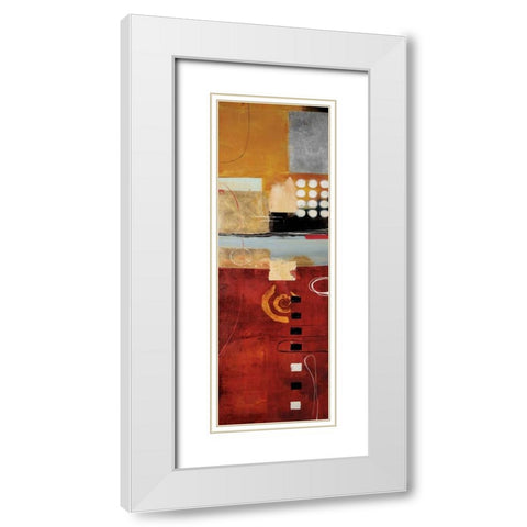 Ironia de Verano White Modern Wood Framed Art Print with Double Matting by Villarreal Santos, Nancy