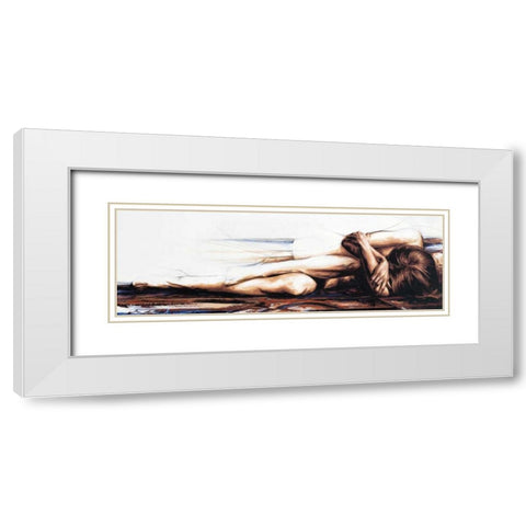 Essential Self White Modern Wood Framed Art Print with Double Matting by De Villiers , Antoine