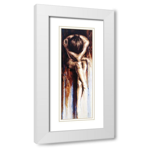 Stasis White Modern Wood Framed Art Print with Double Matting by De Villiers , Antoine