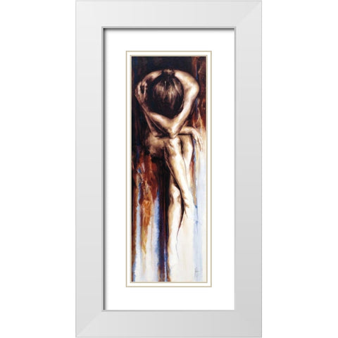 Stasis White Modern Wood Framed Art Print with Double Matting by De Villiers , Antoine