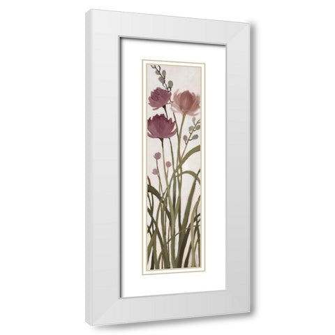 Meadows II White Modern Wood Framed Art Print with Double Matting by MARIA