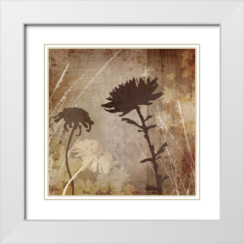 Algarve Silhouettes II White Modern Wood Framed Art Print with Double Matting by Venter, Tandi