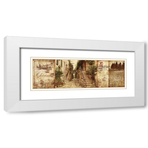 Tuscany White Modern Wood Framed Art Print with Double Matting by Mallett, Keith