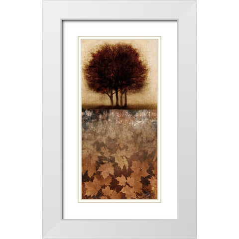 Minuet II White Modern Wood Framed Art Print with Double Matting by Mallett, Keith