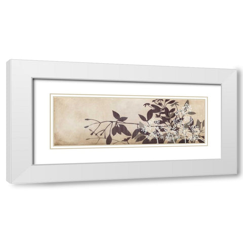 In Bloom White Modern Wood Framed Art Print with Double Matting by MARIA