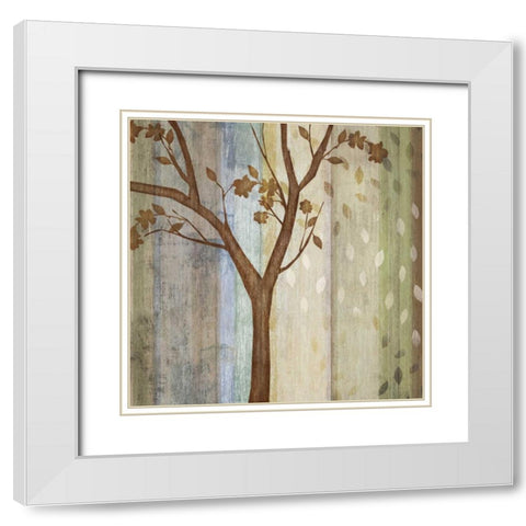 Changing Seasons II White Modern Wood Framed Art Print with Double Matting by Venter, Tandi
