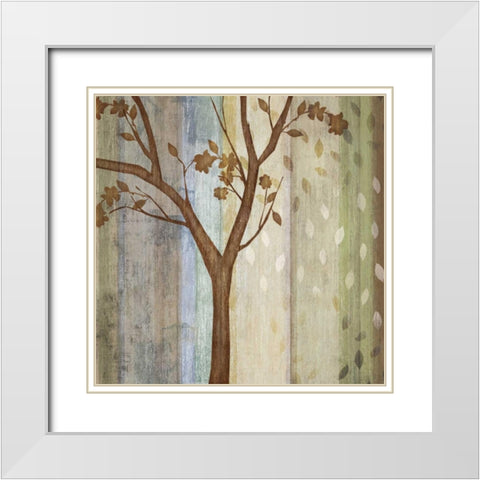 Changing Seasons II White Modern Wood Framed Art Print with Double Matting by Venter, Tandi